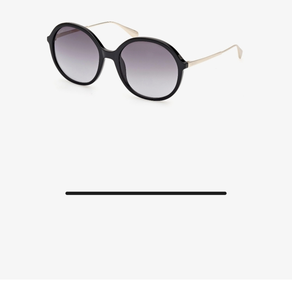 New Max & Co. Black Round Sun Glasses. Sharp